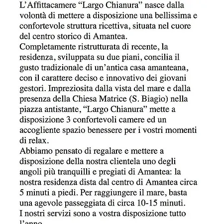Largo Chianura * Amantea