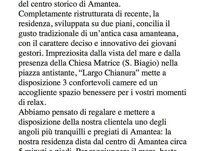 Largo Chianura 3* Amantea